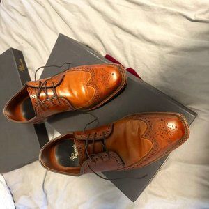 Allen Edmonds Mens Size 10 Bel Air Chestnut Brown Wingtip Shoes Lace up